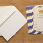 Prince Baby Shower Invitation with Envelop (12 pieces) - Americasfavors