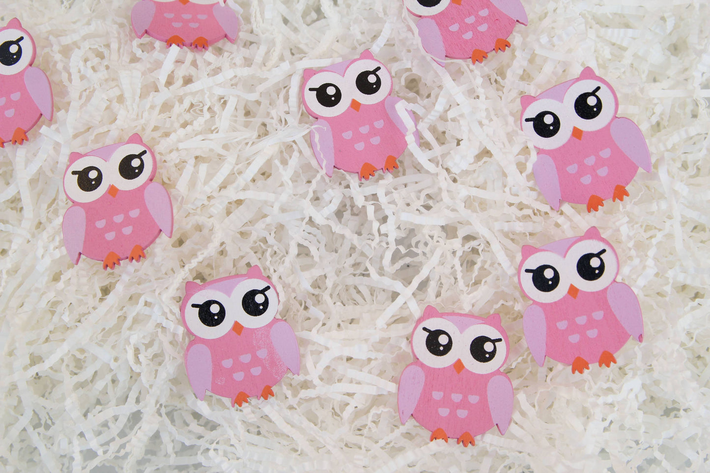 Owl Wood Embellishments (12 pieces) - Americasfavors