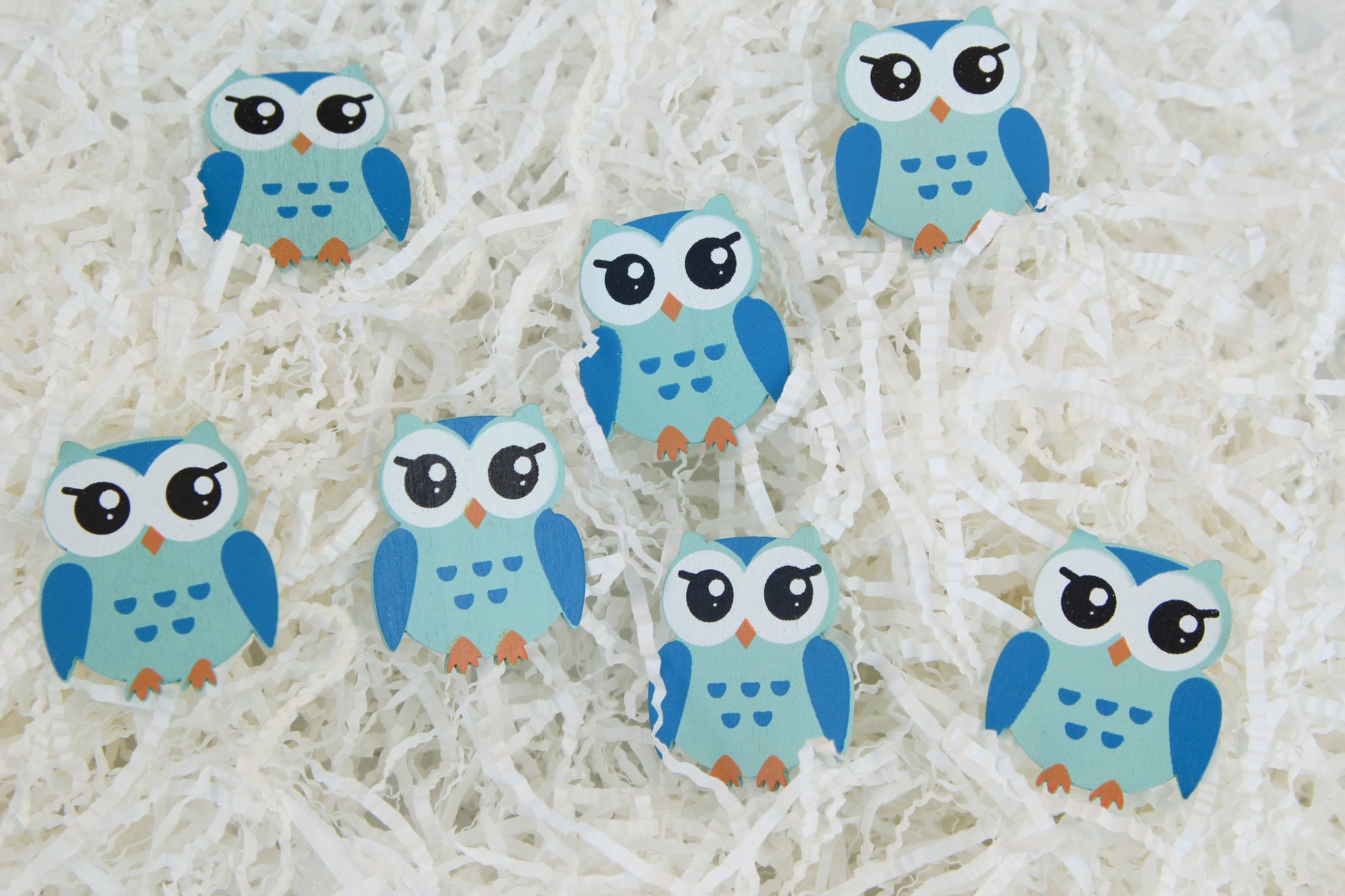 Owl Wood Embellishments (12 pieces) - Americasfavors