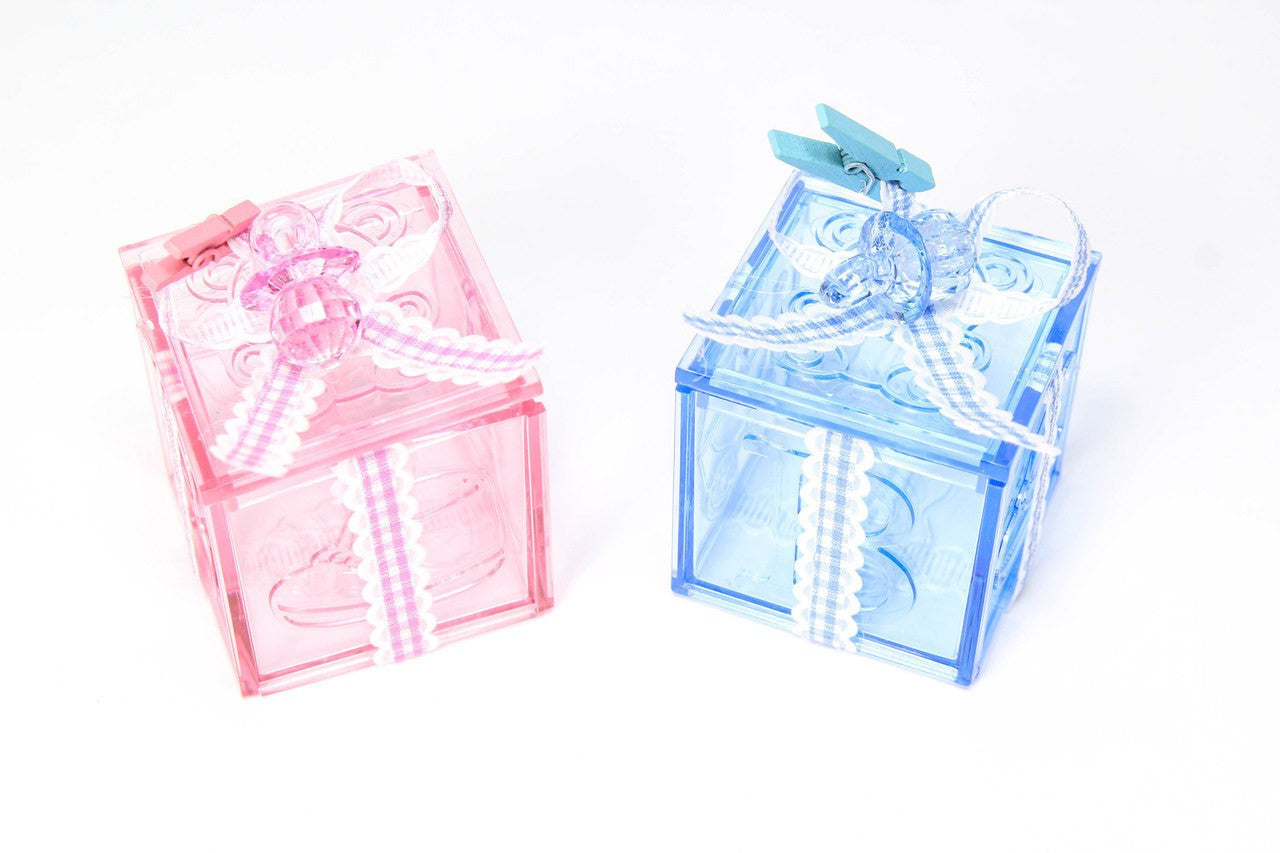 12 pcs-Acrylic Baby Blocks with Designs