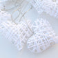 Decorative Wired White Heart Lights (12 feet)