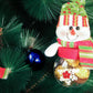 Christmas Snowman with Knitted Beanie Treat/Candy Container