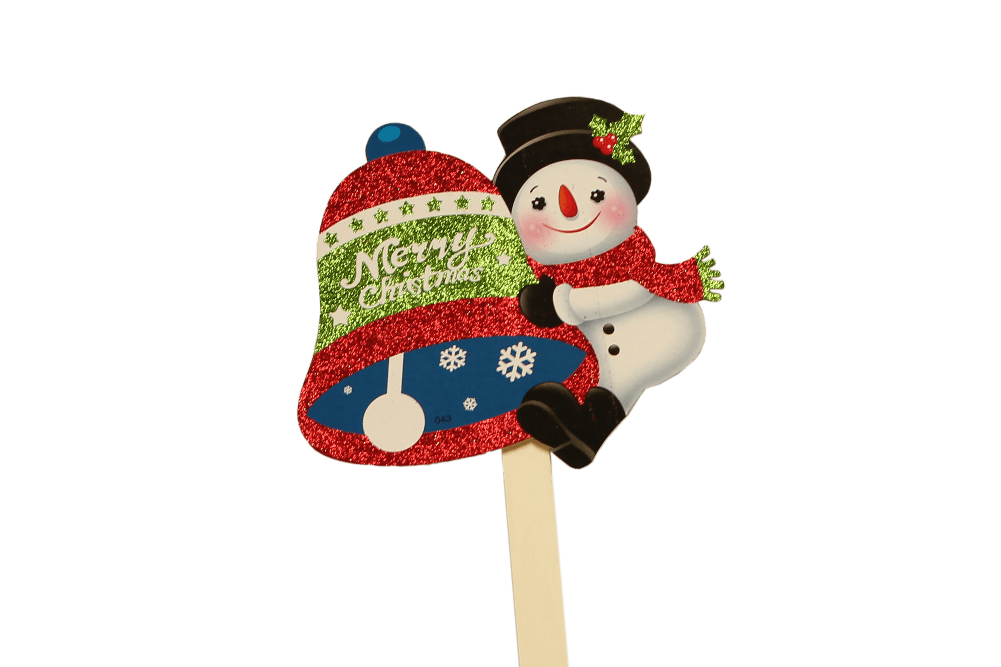 Christmas Snowman with Jingle Bell Pick – Americasfavors