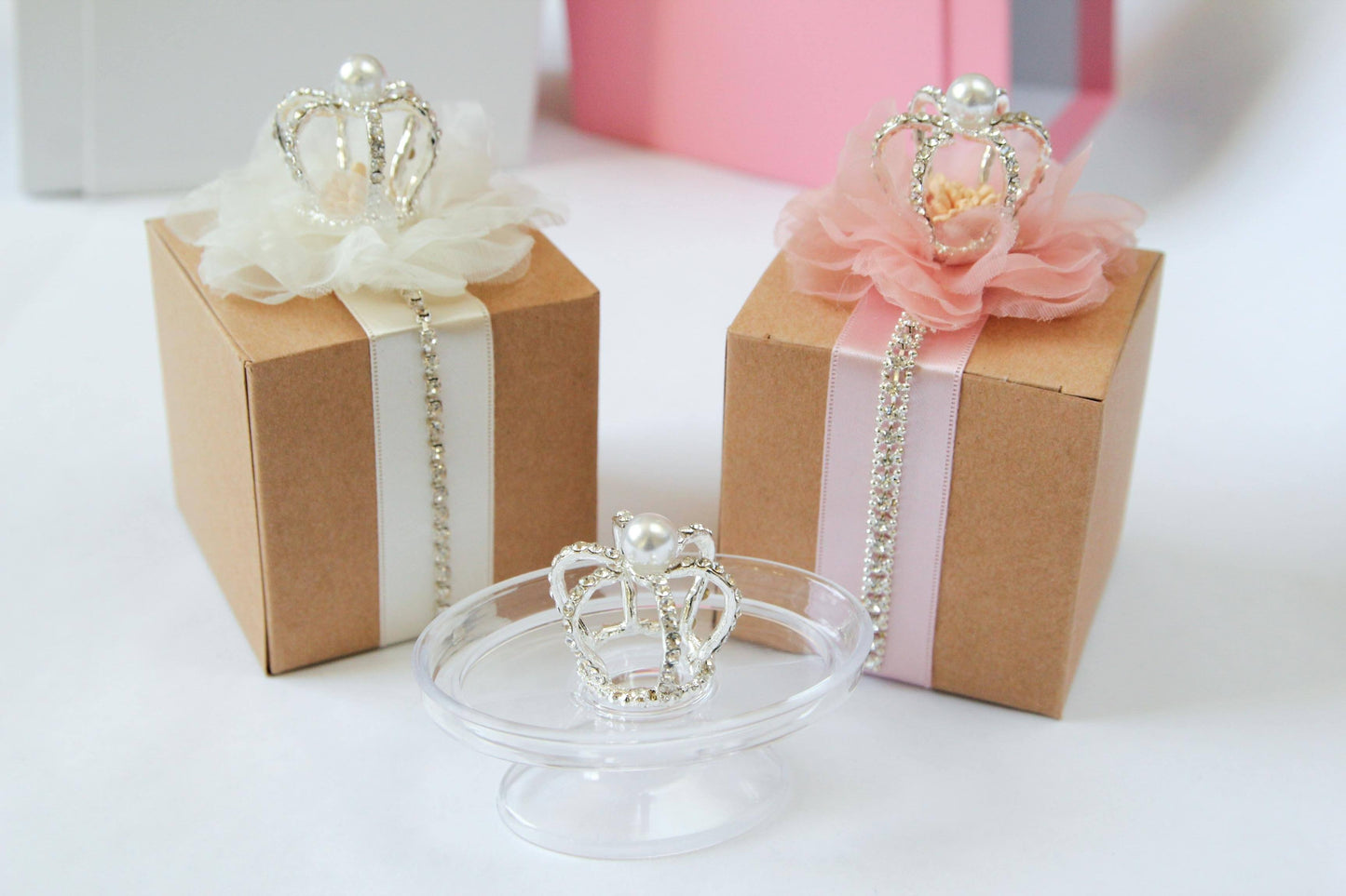 Rhinestone Crown with Pearl