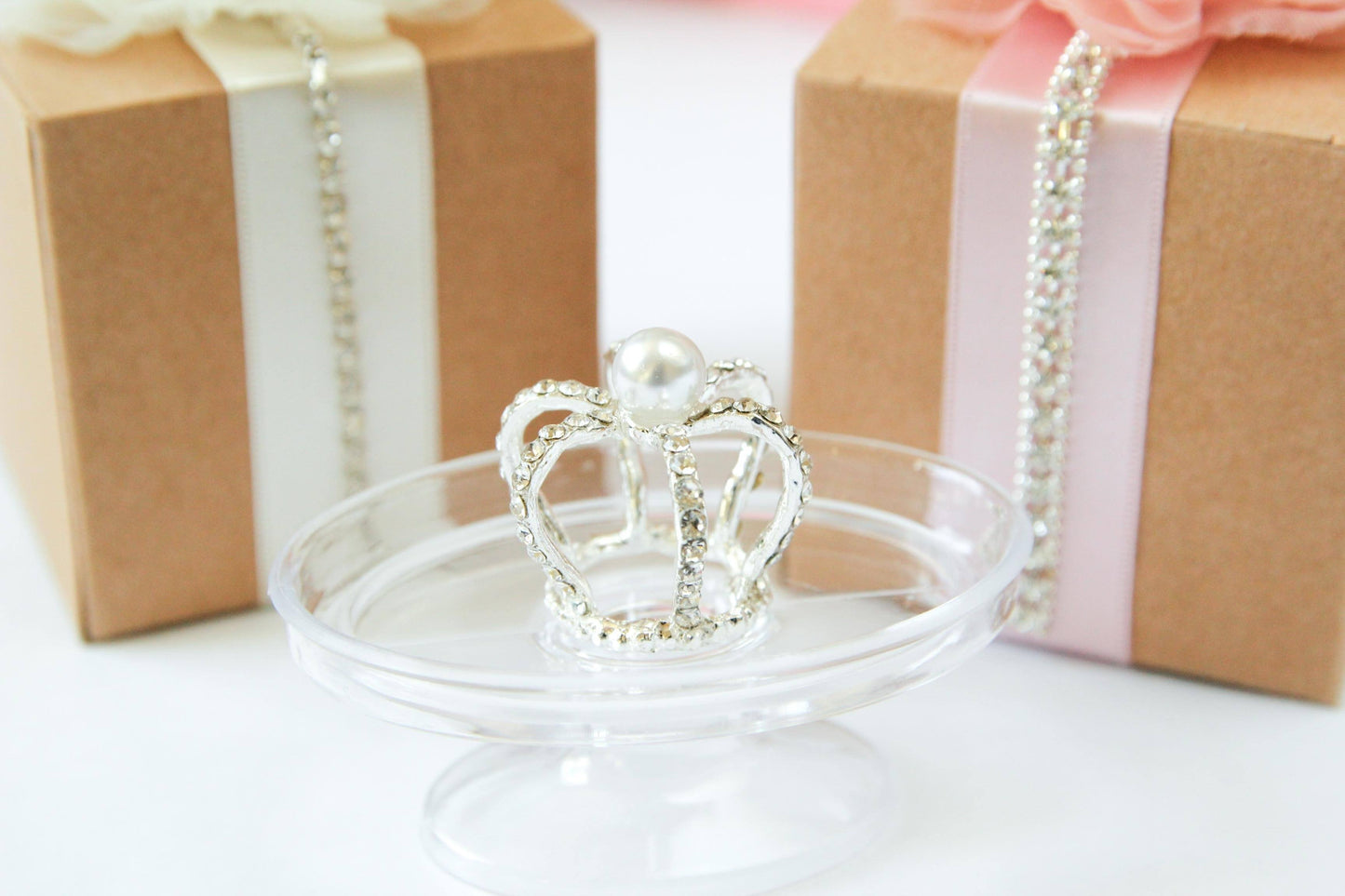 Rhinestone Crown with Pearl