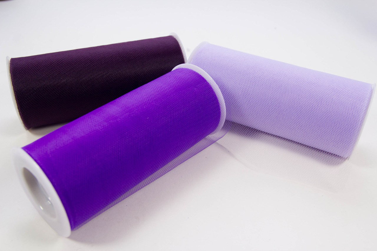 25 yards- Lavender Tulle 6"