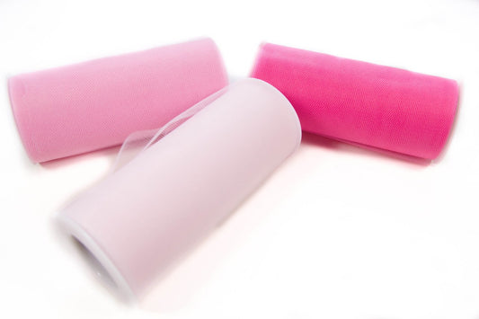 25 yards- Light Pink Tulle 6"