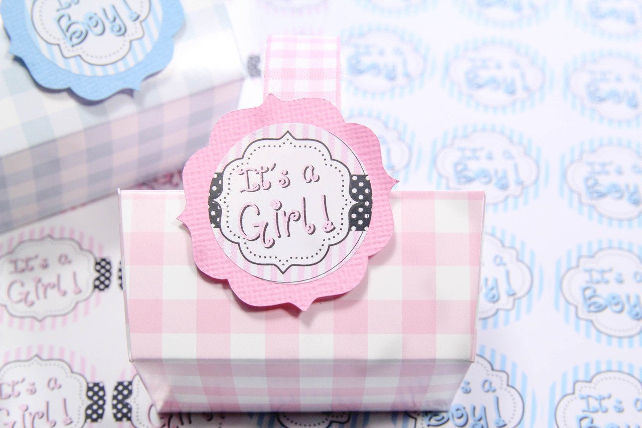 24 pcs-"It's a Boy!" and "It's a Girl!" stickers