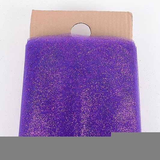 Purple Glitter Tulle 54" x 10 Yards