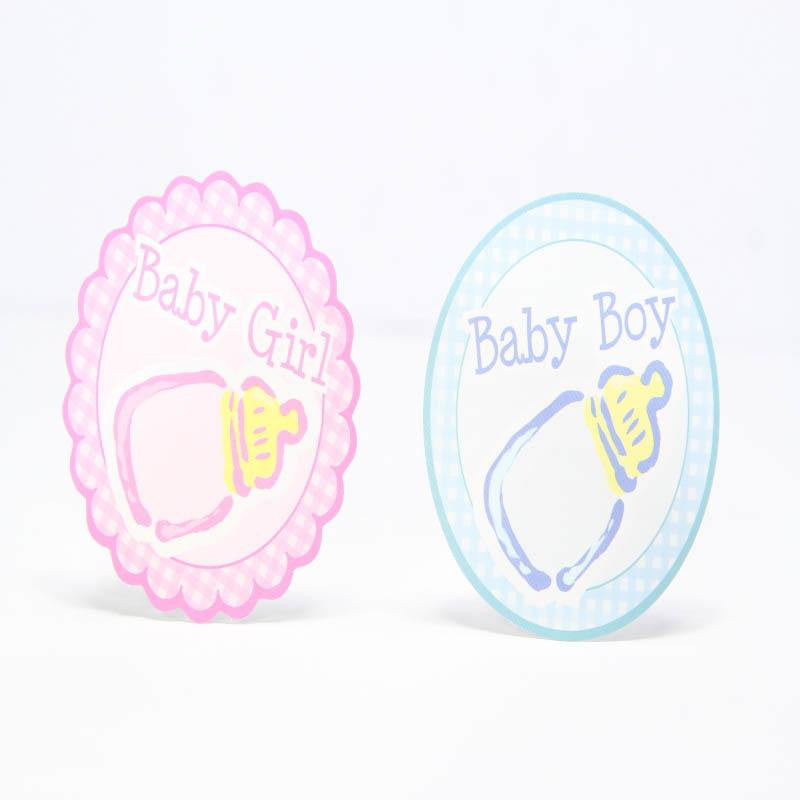 12 pcs-Baby Bottle Stickers