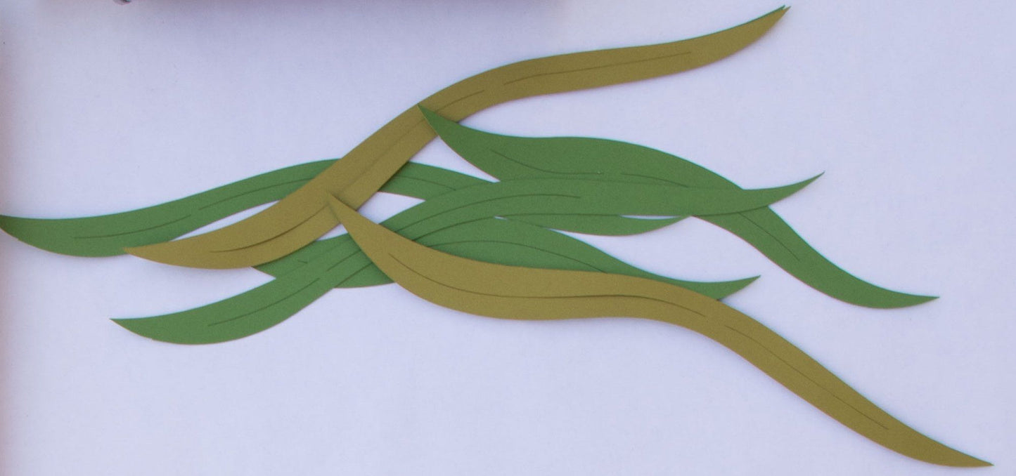 10.5" Seaweed Green & Sage Die-cuts