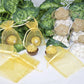 12 pcs-Aqua Organza Pouches 3"x 4"
