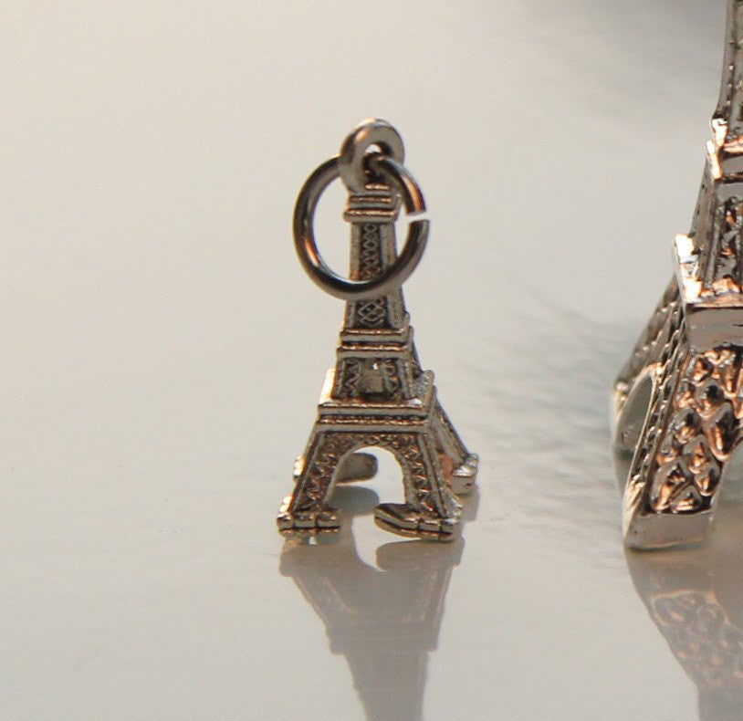 12 pcs- Mini Eiffel Charms (Small)