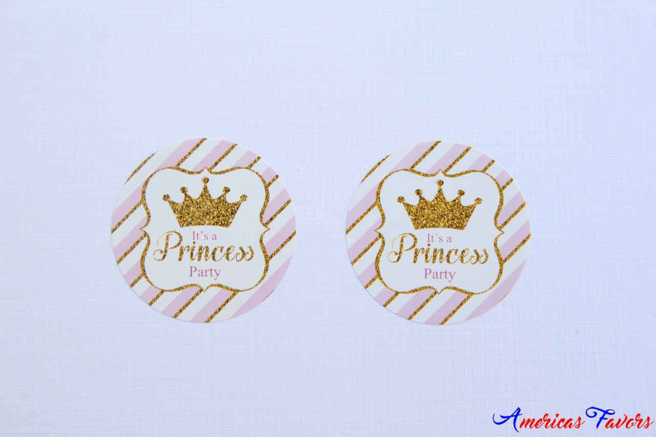 24 pcs- "It's a Princess Party" Stickers