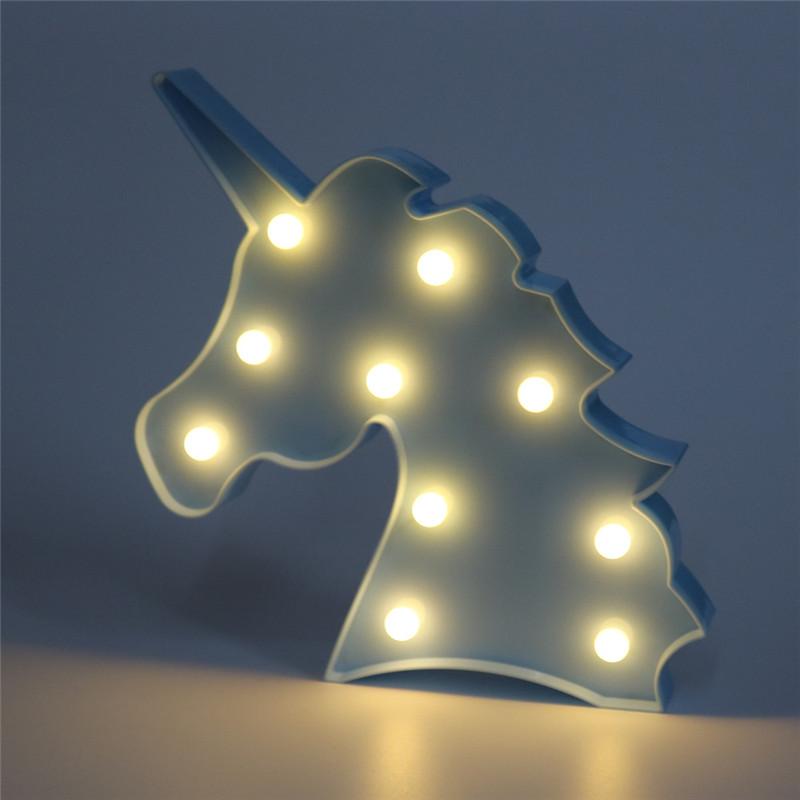 LED Unicorn Head Night Light