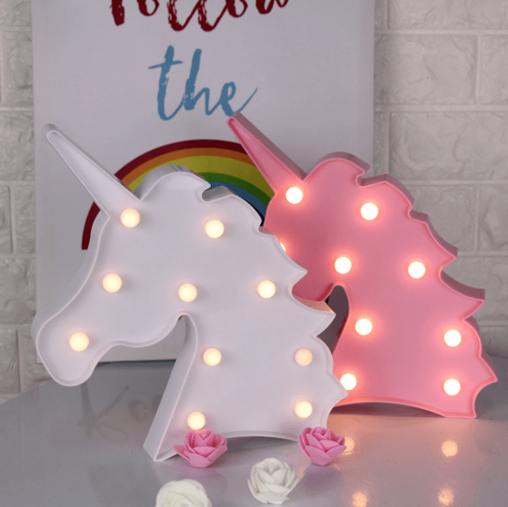 LED Unicorn Head Night Light