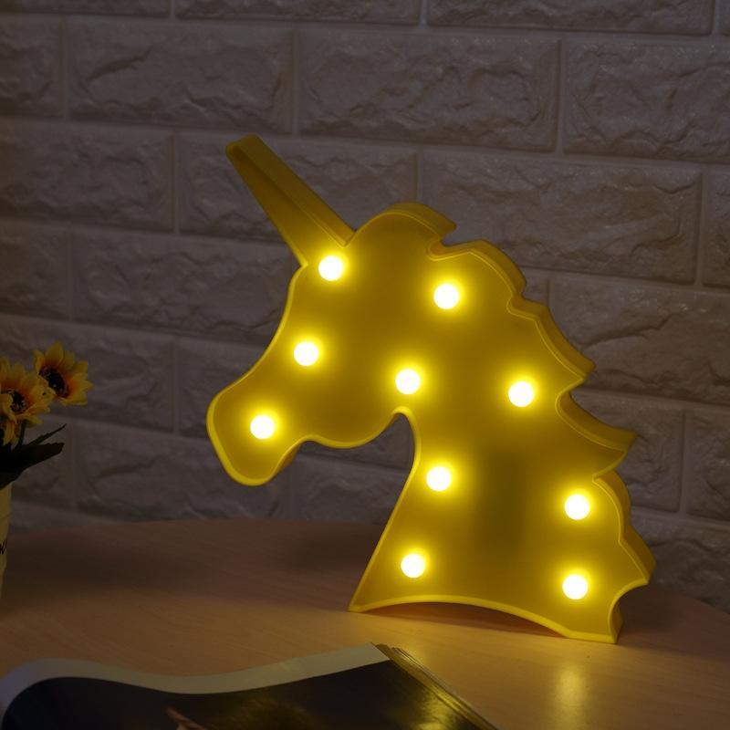 LED Unicorn Head Night Light