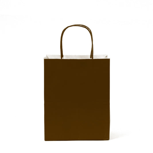 12 pcs- Solid Chocolate Color Kraft Bag 8" x 10"