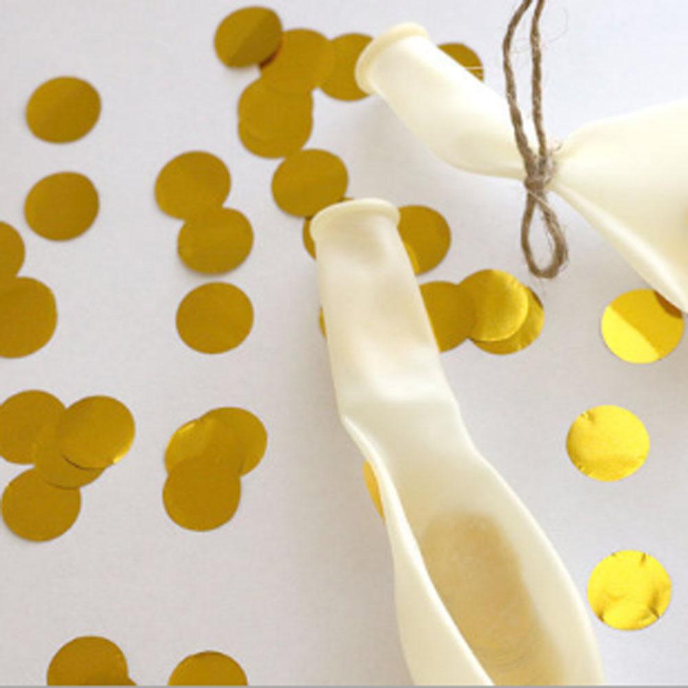 12 inches Party Balloons With Gold Paper Confetti Dots For Party Decorations (20 pcs)