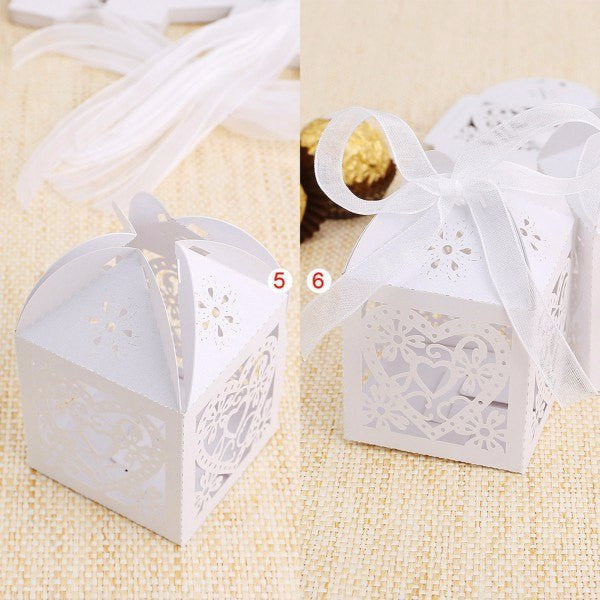 Bird House & Love Birds Favor Boxes with Ribbon - Americasfavors