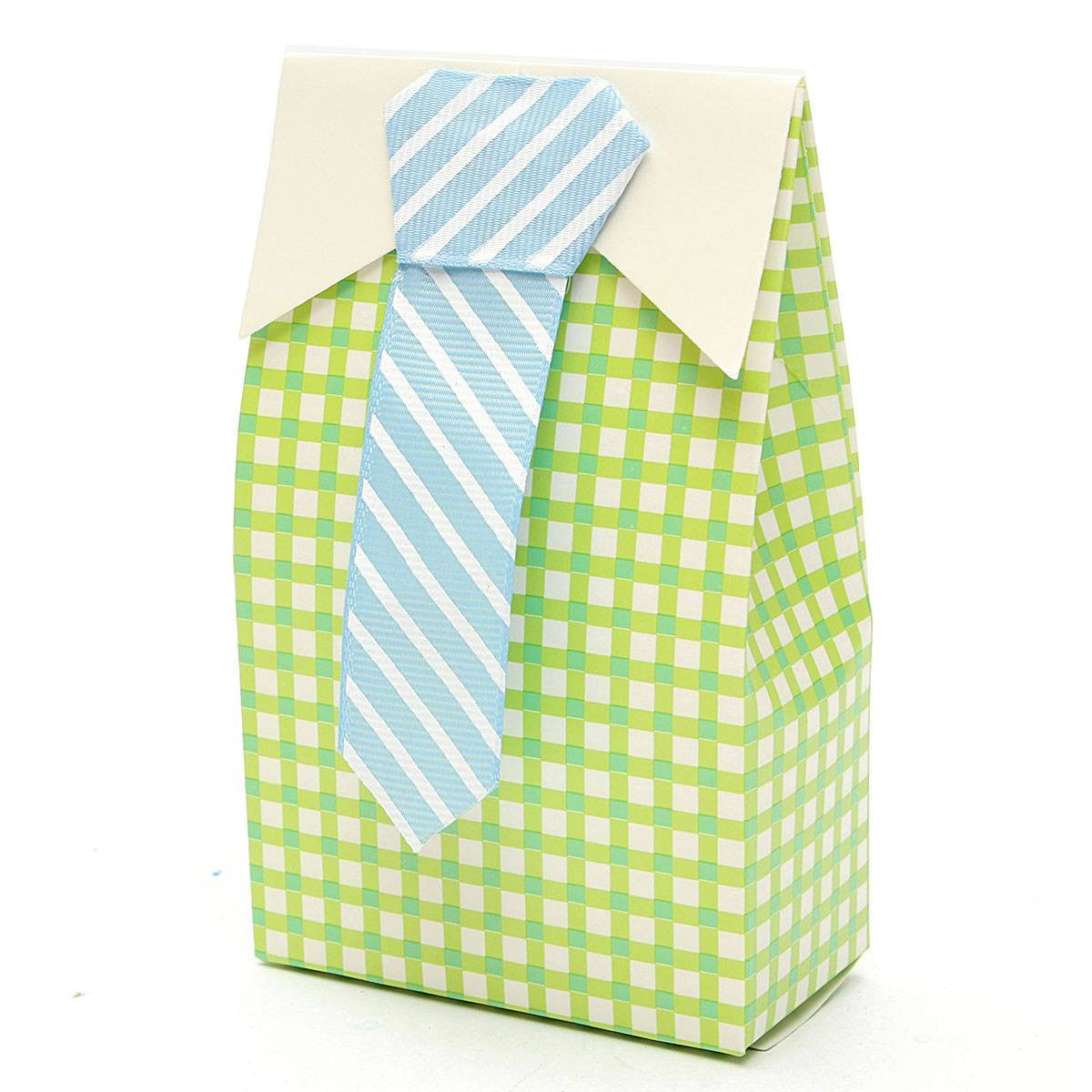 Baby Shower Shirt with Bow-tie & Shirt with Tie Favor Boxes (12 pieces) - Americasfavors