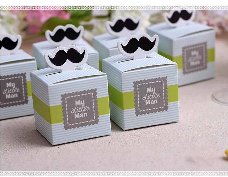 Little shops man mustache baby shower decorations