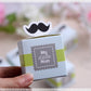 2" x 2" Cute My little Man Mustache Baby Shower Favors Box (12 pieces) - Americasfavors