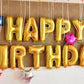 16" & 40" Celebration A thru Z Aluminum Foil Gold Party Balloon Decorations