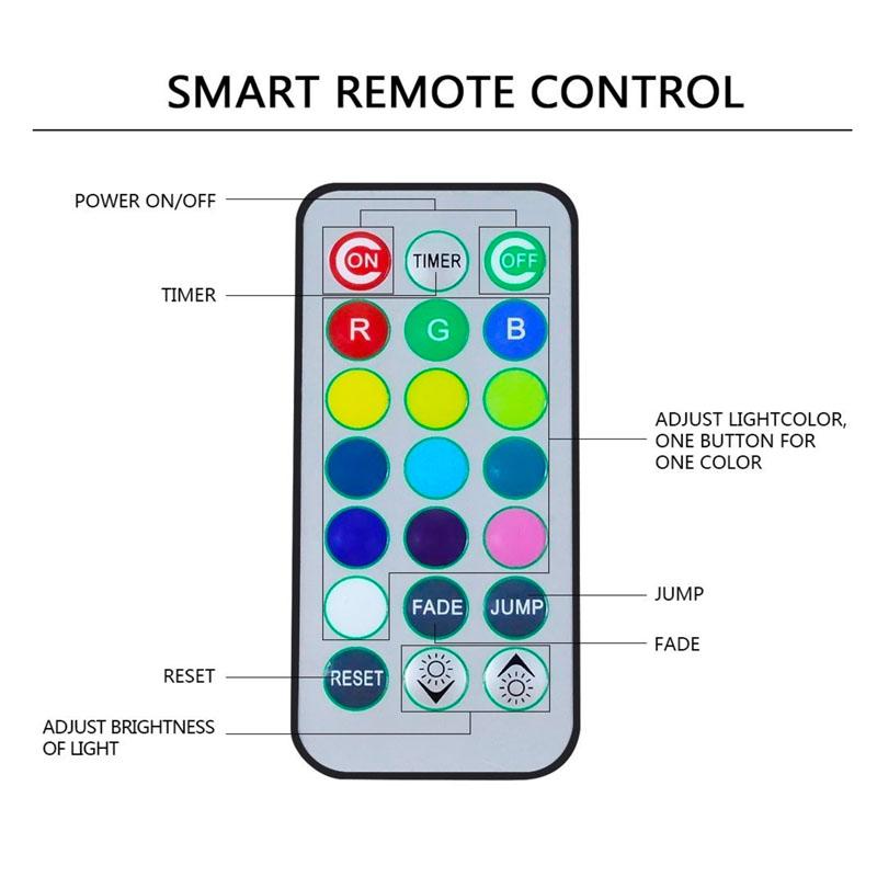 Led light on sale remote battery