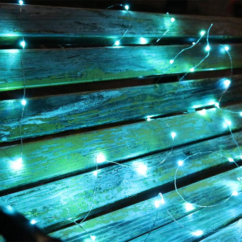 Battery powered outdoor on sale string lights