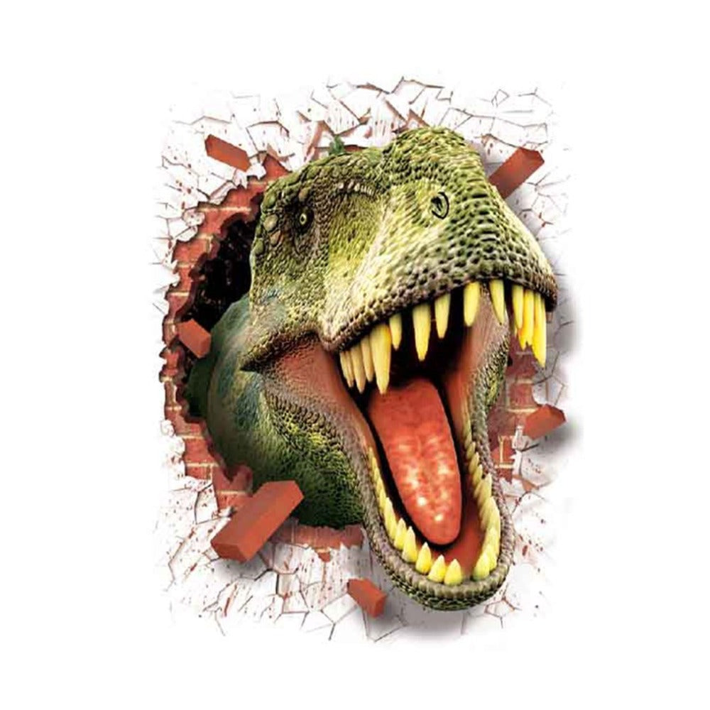 3D Cartoon Dinosaur Wall Sticker Home Decoration Backdrop