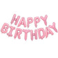 16" Happy Birthday Balloon Rose Gold Foil Balloons Birthday Party Decorations