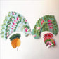 12 pcs - Tropical Cupcake Toppers and Wrappers Double Sided