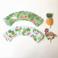 12 pcs - Tropical Cupcake Toppers and Wrappers Double Sided