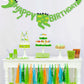 Green Dinosaur Happy Birthday Party Banner Decoration