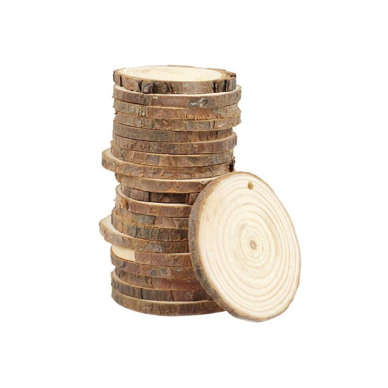 20 pcs - Wood Log Discs