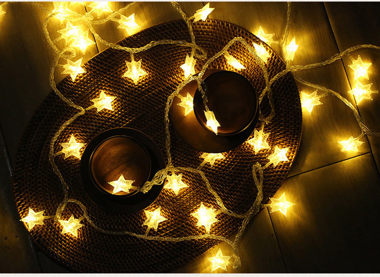 2M/5M LED Garland Twinkle Star Lights (Battery Operate)