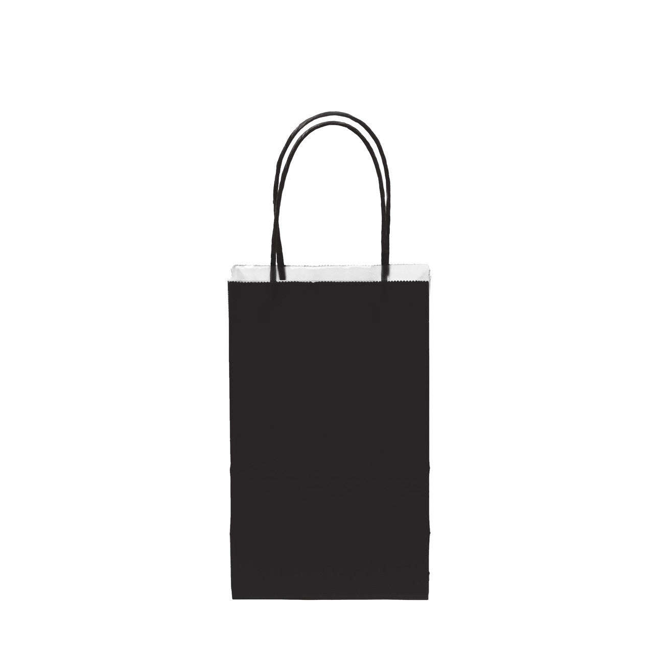 12 pcs- Solid Black Color Kraft Bag 5" x 8.25"