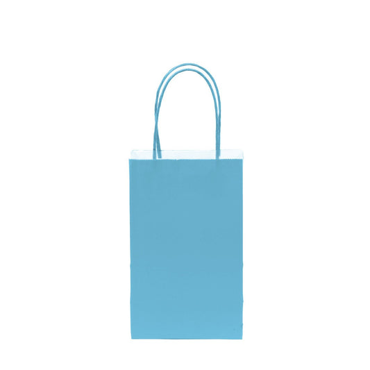 12 pcs- Solid Light Blue Color Kraft Bag 5" x 8.25"