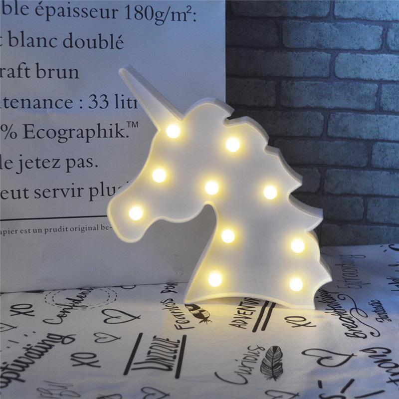 LED Unicorn Head Night Light